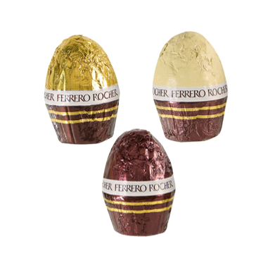 Ferrero Rocher Eier, ca. 3 Monate haltbar